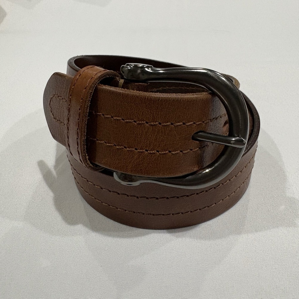Holmanse  Full Grain Leather Real Italian Material Western Cowboy Belt